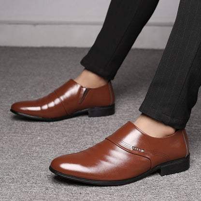 Casual pointed toe shoes men leather shoes men - RALO COLLECTION STUDIO