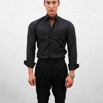 Casual Solid Color Workwear Shirt Men - RALO COLLECTION STUDIO