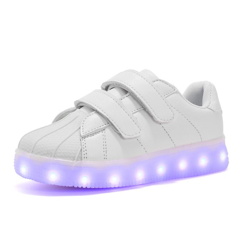 Children's Luminous Shoes Charging LED Light Shoes Colorful Shell-Toe Children's Shoes - RALO COLLECTION STUDIO