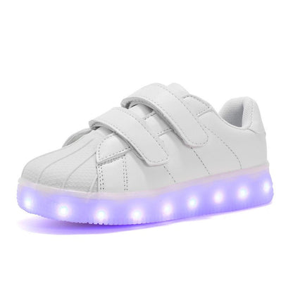 Children's Luminous Shoes Charging LED Light Shoes Colorful Shell-Toe Children's Shoes - RALO COLLECTION STUDIO