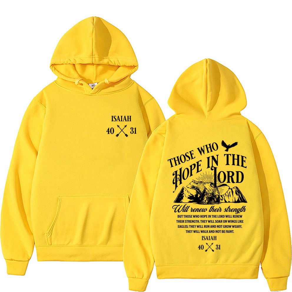Christian Jesus Letters Print Hoodies Men Women's Clothing - RALO COLLECTION STUDIO