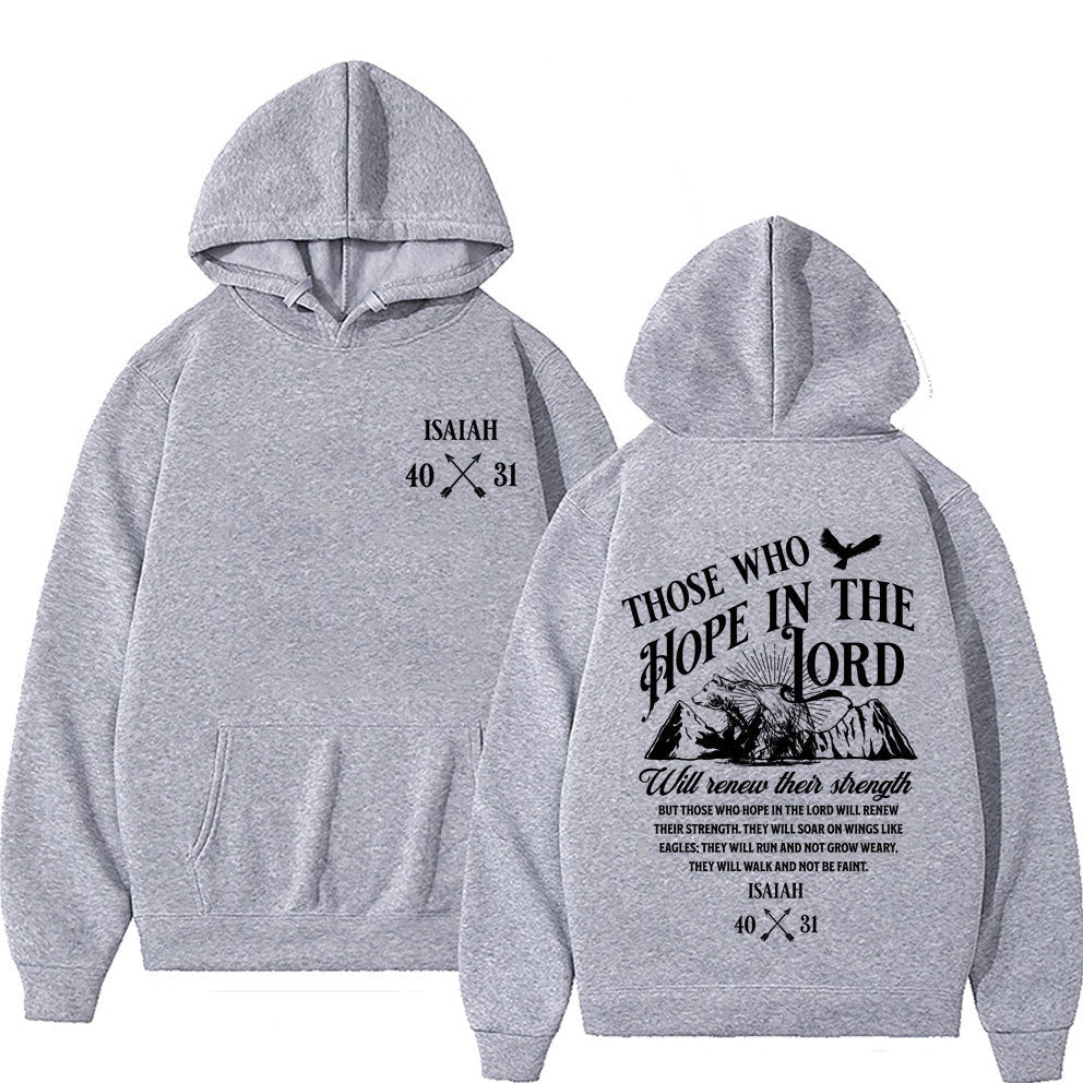 Christian Jesus Letters Print Hoodies Men Women's Clothing - RALO COLLECTION STUDIO