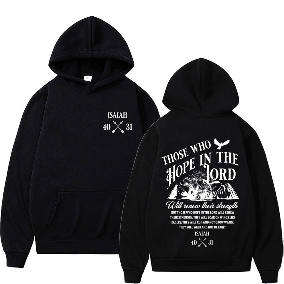 Christian Jesus Letters Print Hoodies Men Women's Clothing - RALO COLLECTION STUDIO