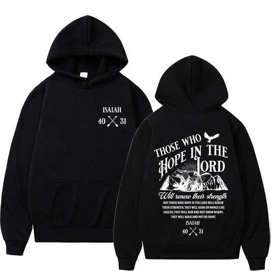 Christian Jesus Letters Print Hoodies Men Women's Clothing - RALO COLLECTION STUDIO
