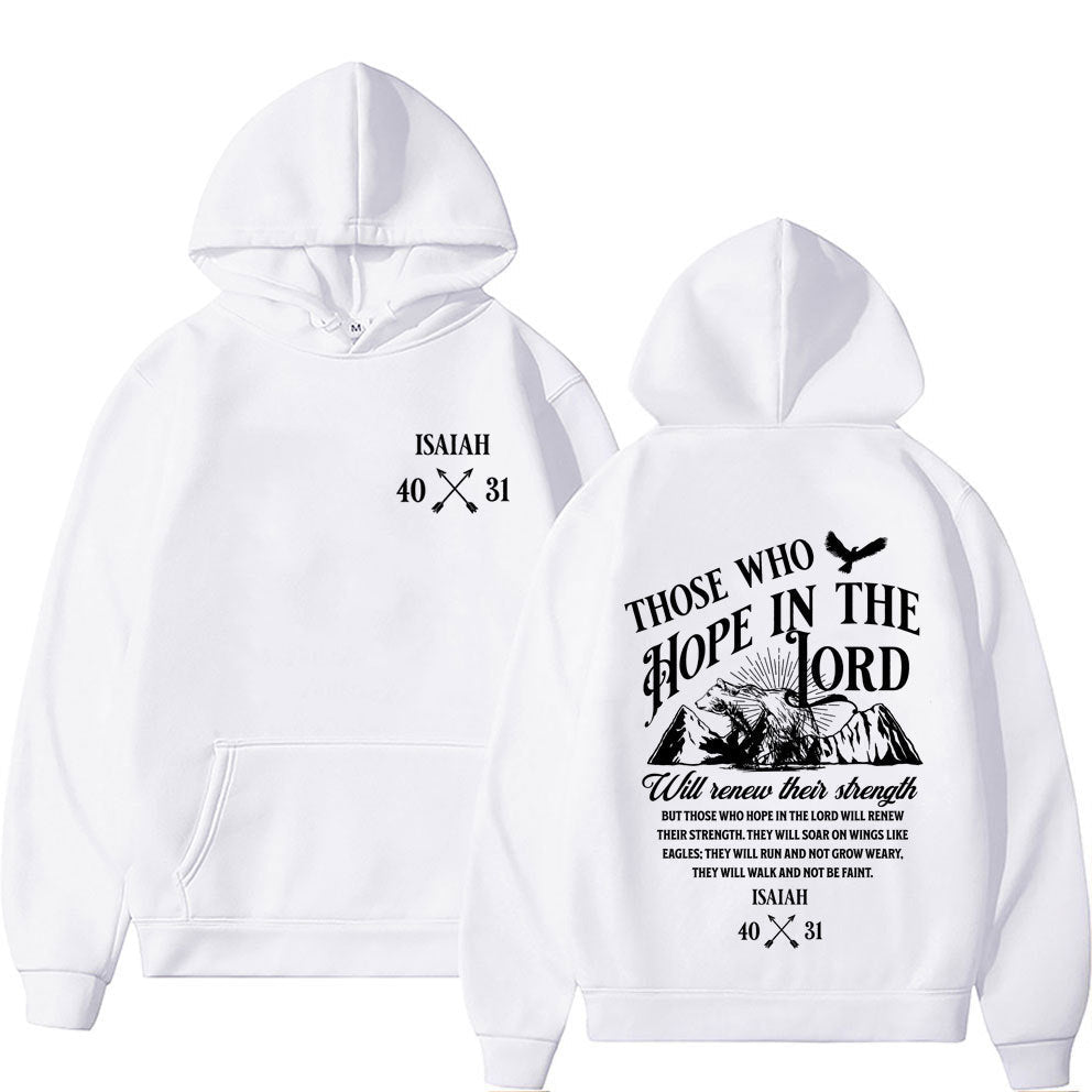 Christian Jesus Letters Print Hoodies Men Women's Clothing - RALO COLLECTION STUDIO