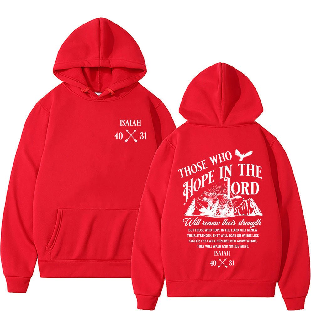 Christian Jesus Letters Print Hoodies Men Women's Clothing - RALO COLLECTION STUDIO