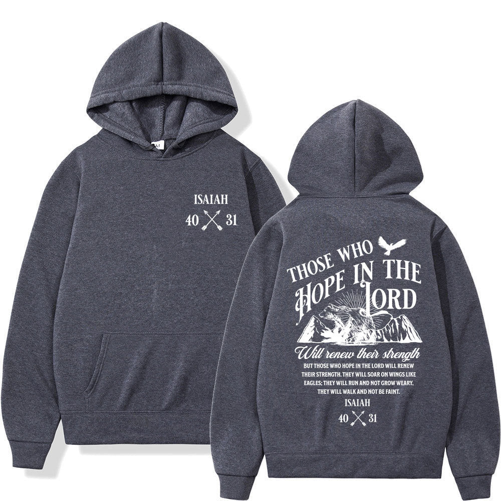 Christian Jesus Letters Print Hoodies Men Women's Clothing - RALO COLLECTION STUDIO