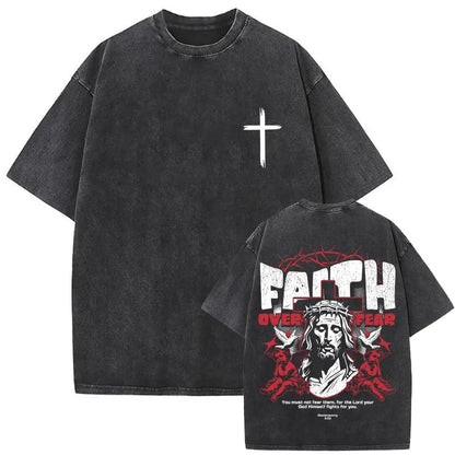 Christian Religious Jesus Forgive Them Father Vintage Washed T-shirt - RALO COLLECTION STUDIO