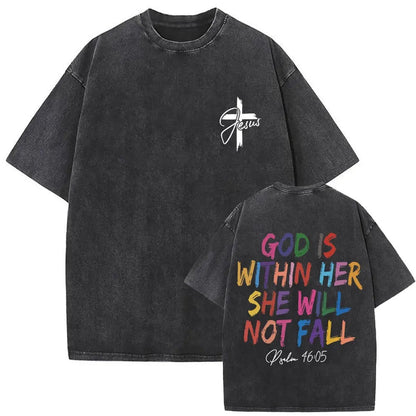 Christian Religious Jesus Forgive Them Father Vintage Washed T-shirt - RALO COLLECTION STUDIO