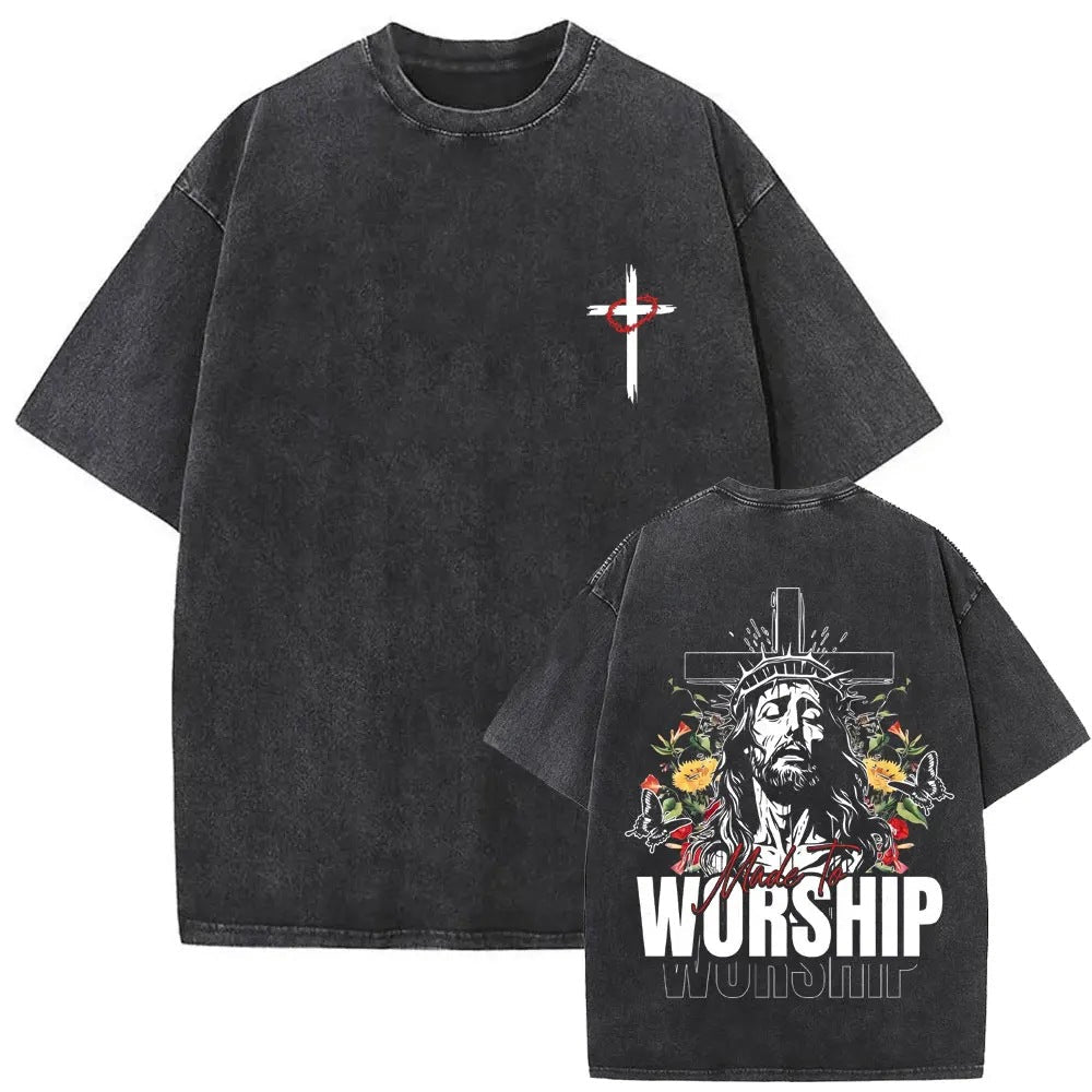 Christian Religious Jesus Forgive Them Father Vintage Washed T-shirt - RALO COLLECTION STUDIO