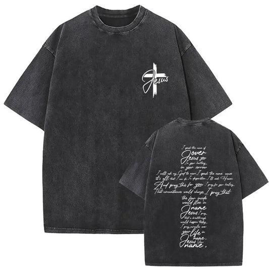 Christian Religious Jesus Forgive Them Father Vintage Washed T-shirt - RALO COLLECTION STUDIO