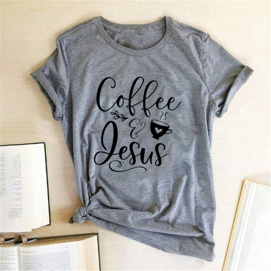 Coffee and Jesus Amen T-Shirt - RALO COLLECTION STUDIO