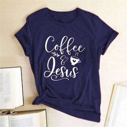Coffee and Jesus Amen T-Shirt - RALO COLLECTION STUDIO