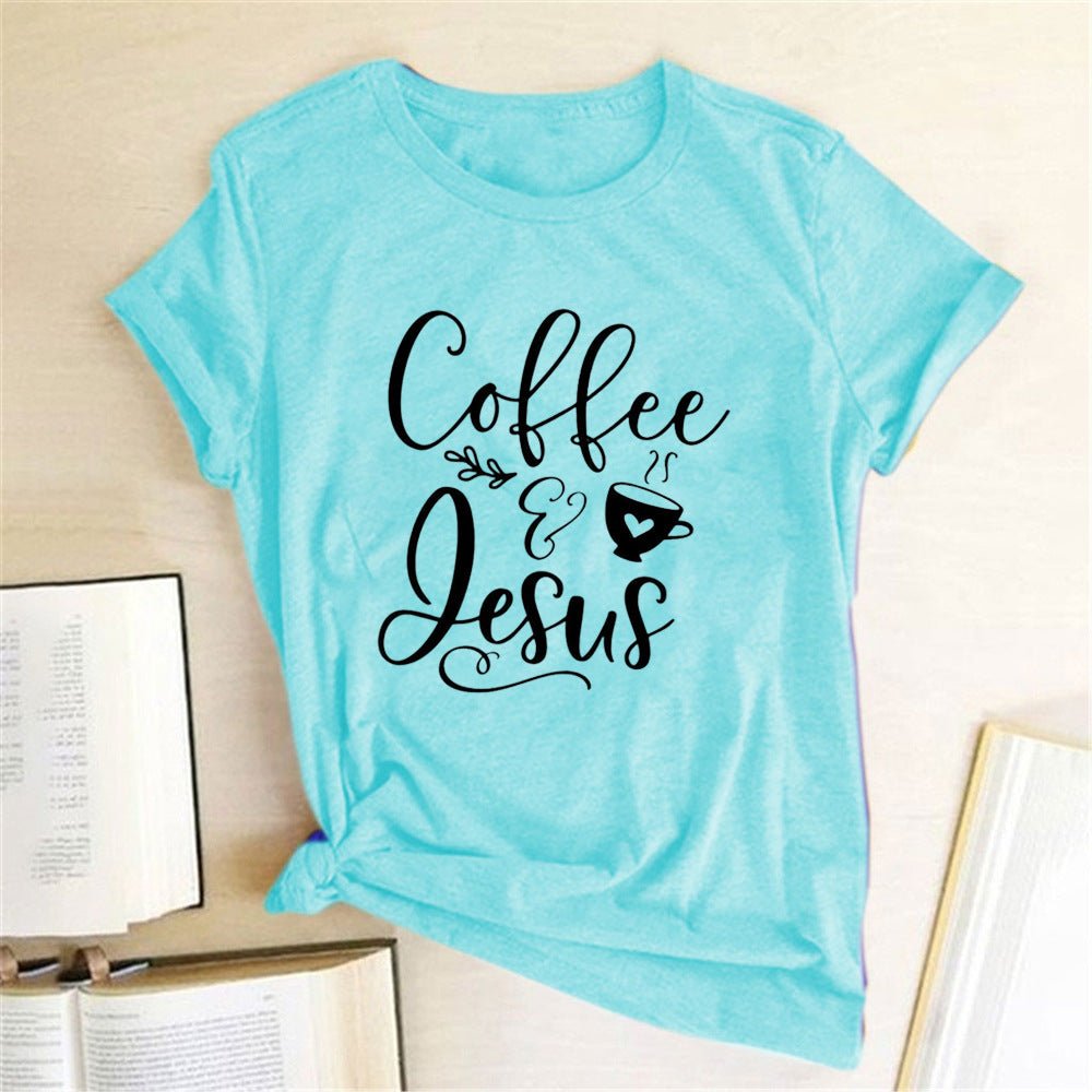 Coffee and Jesus Amen T-Shirt - RALO COLLECTION STUDIO