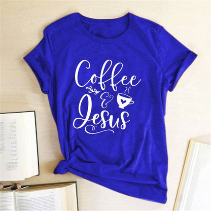 Coffee and Jesus Amen T-Shirt - RALO COLLECTION STUDIO