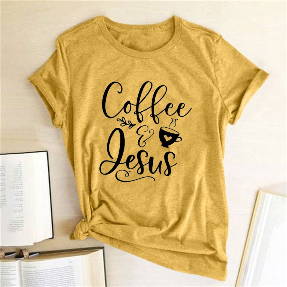Coffee and Jesus Amen T-Shirt - RALO COLLECTION STUDIO