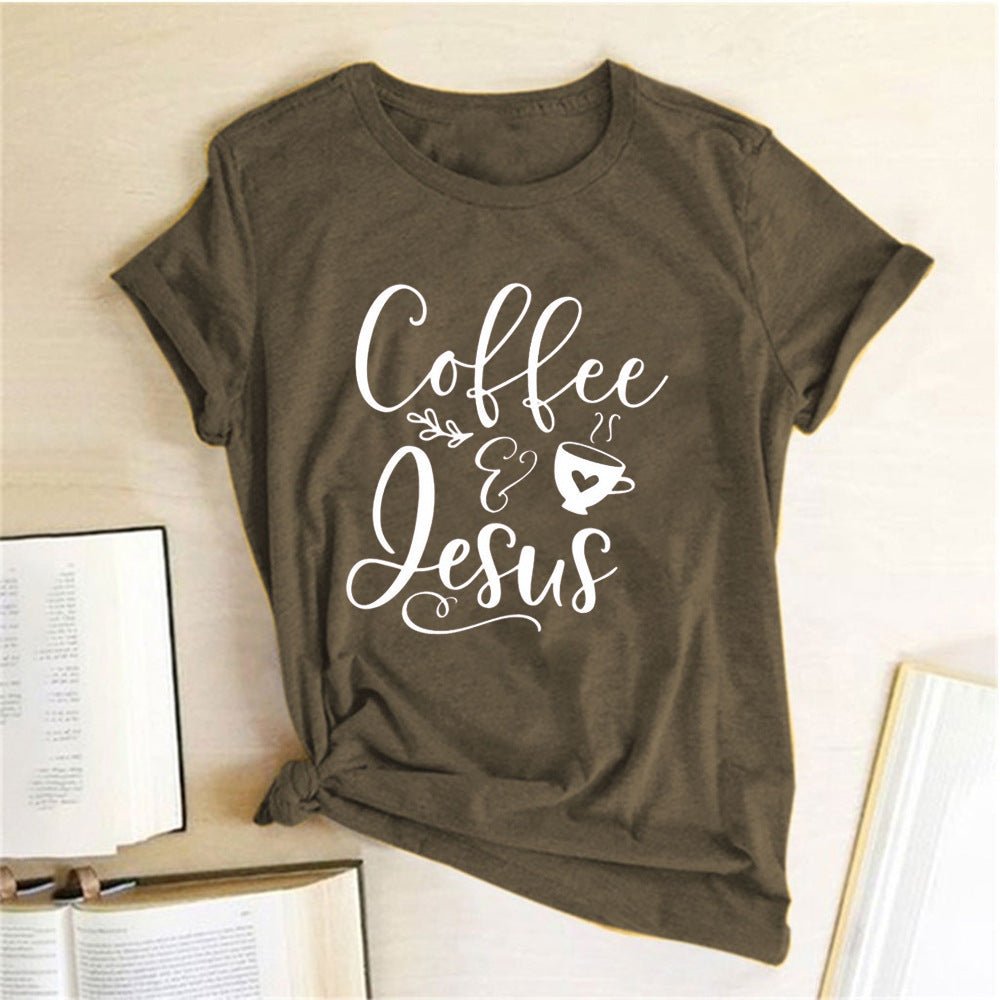 Coffee and Jesus Amen T-Shirt - RALO COLLECTION STUDIO