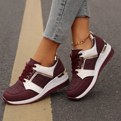 Women's Colorblock Thick-Sole Lace-Up Sneaker Ralo Collection - RALO COLLECTION STUDIO