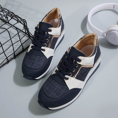 Women's Colorblock Thick-Sole Lace-Up Sneaker Ralo Collection - RALO COLLECTION STUDIO