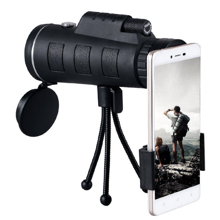 Compatible with Apple, Monocular Telescope Zoom Scope with Compass Phone Clip Tripod - RALO COLLECTION STUDIO