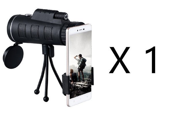 Compatible with Apple, Monocular Telescope Zoom Scope with Compass Phone Clip Tripod - RALO COLLECTION STUDIO