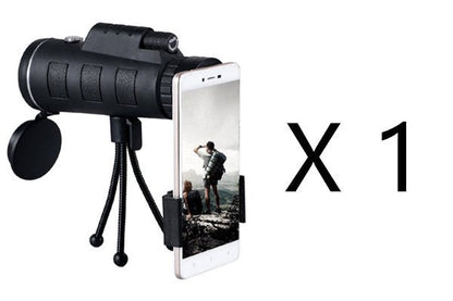 Compatible with Apple, Monocular Telescope Zoom Scope with Compass Phone Clip Tripod - RALO COLLECTION STUDIO