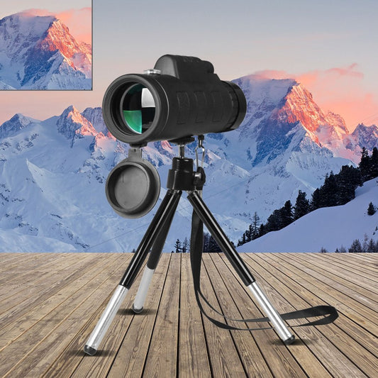 Compatible with Apple, Monocular Telescope Zoom Scope with Compass Phone Clip Tripod - RALO COLLECTION STUDIO