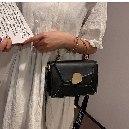 Contrast Color Leather Crossbody Bags - RALO COLLECTION STUDIO