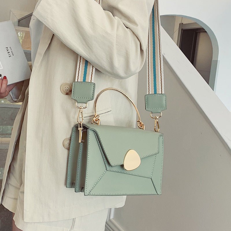 Contrast Color Leather Crossbody Bags - RALO COLLECTION STUDIO