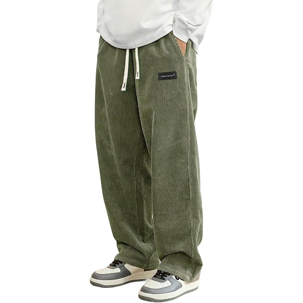 Corduroy Straight-leg Wide-leg Casual Pants - RALO COLLECTION STUDIO