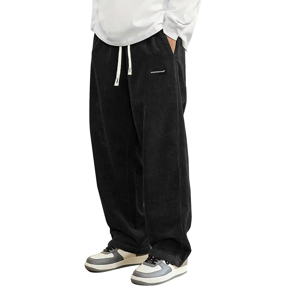 Corduroy Straight-leg Wide-leg Casual Pants - RALO COLLECTION STUDIO