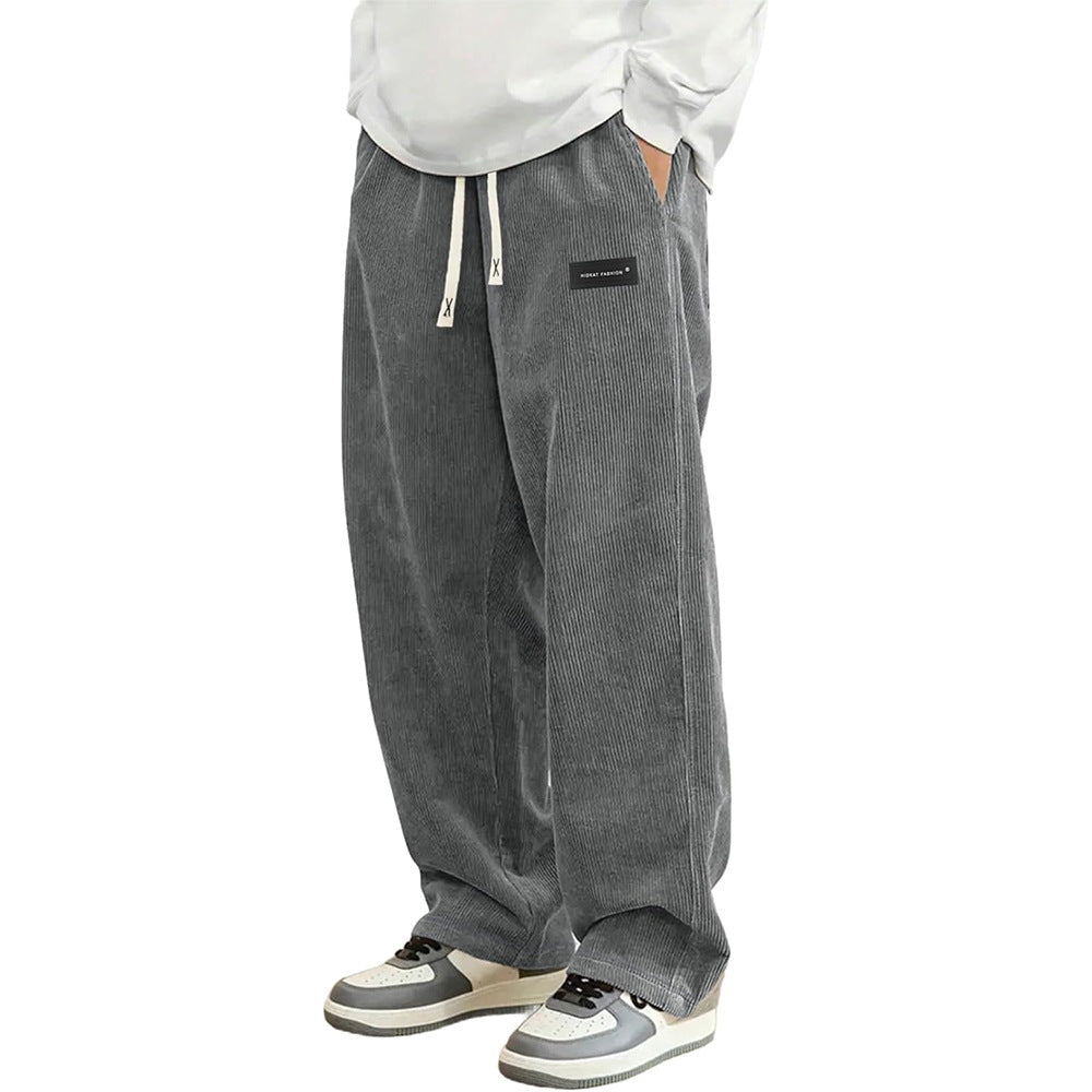 Corduroy Straight-leg Wide-leg Casual Pants - RALO COLLECTION STUDIO