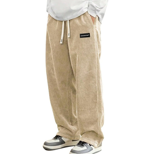 Corduroy Straight-leg Wide-leg Casual Pants - RALO COLLECTION STUDIO
