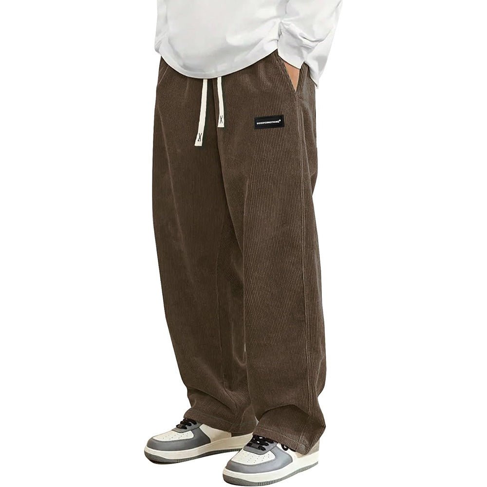 Corduroy Straight-leg Wide-leg Casual Pants - RALO COLLECTION STUDIO