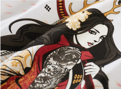 Cotton Embroidered Short Sleeve T-Shirts For Men And Women Couples - RALO COLLECTION STUDIO