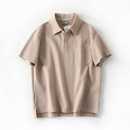 Cotton Loose Silhouette Casual Polo Shirt Men - RALO COLLECTION STUDIO