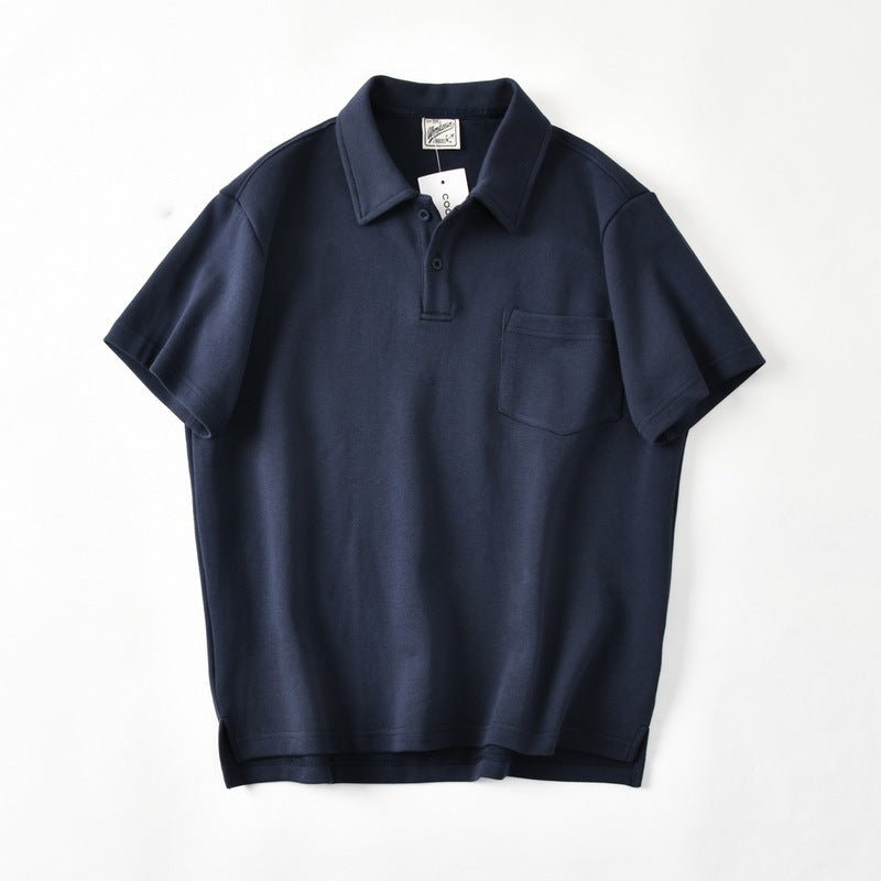 Cotton Loose Silhouette Casual Polo Shirt Men - RALO COLLECTION STUDIO