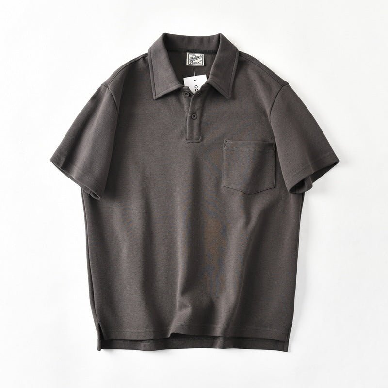 Cotton Loose Silhouette Casual Polo Shirt Men - RALO COLLECTION STUDIO
