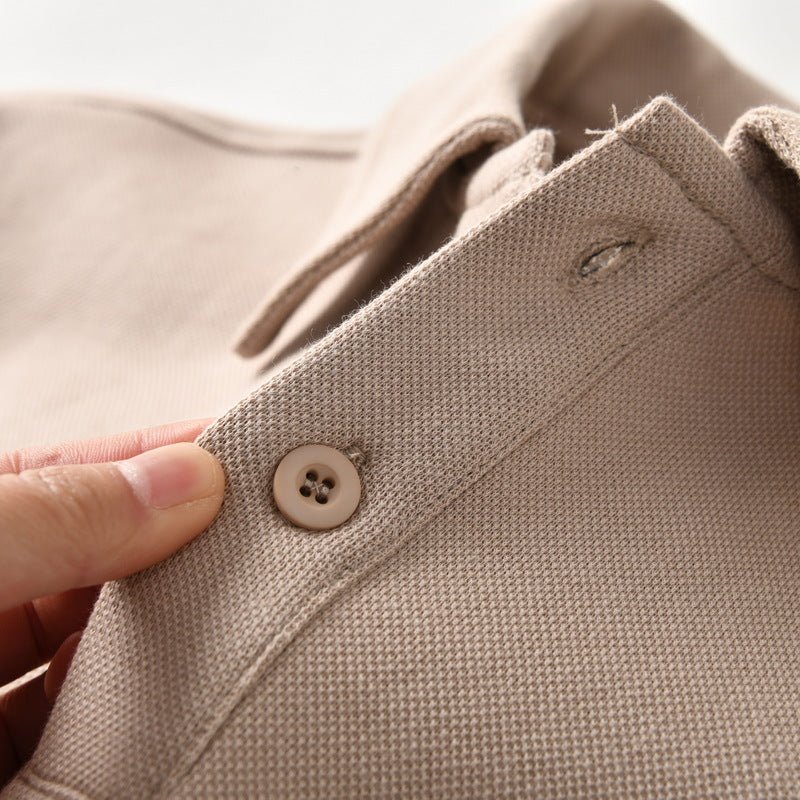 Cotton Loose Silhouette Casual Polo Shirt Men - RALO COLLECTION STUDIO