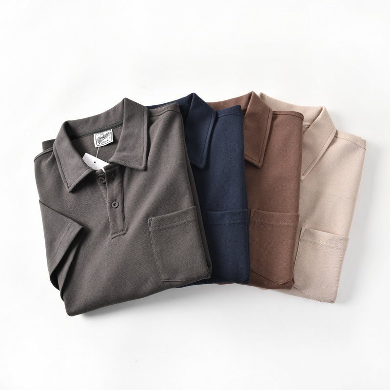 Cotton Loose Silhouette Casual Polo Shirt Men - RALO COLLECTION STUDIO