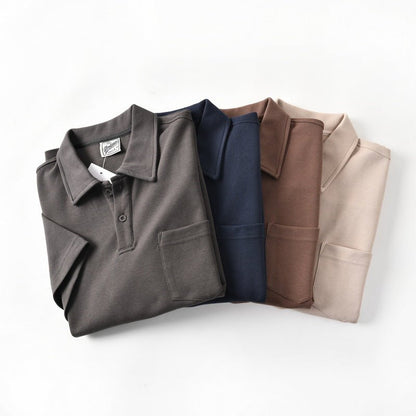 Cotton Loose Silhouette Casual Polo Shirt Men - RALO COLLECTION STUDIO