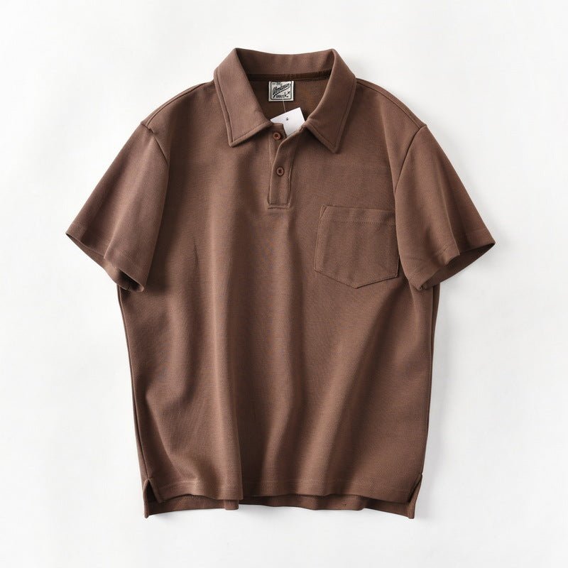 Cotton Loose Silhouette Casual Polo Shirt Men - RALO COLLECTION STUDIO