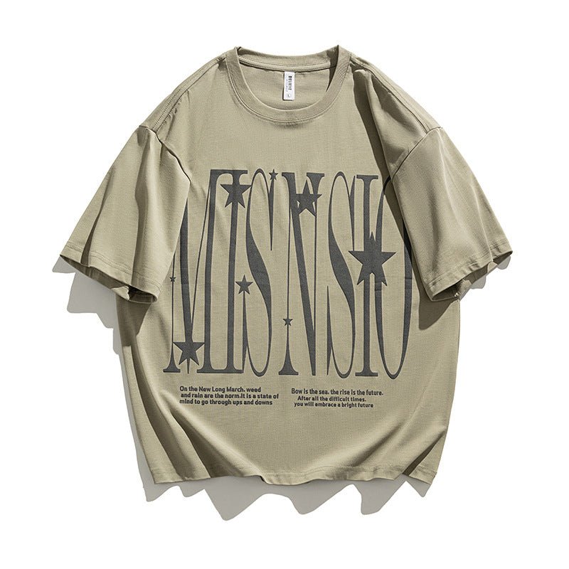 Cotton Round Neck Short Sleeve T-shirt Men - RALO COLLECTION STUDIO
