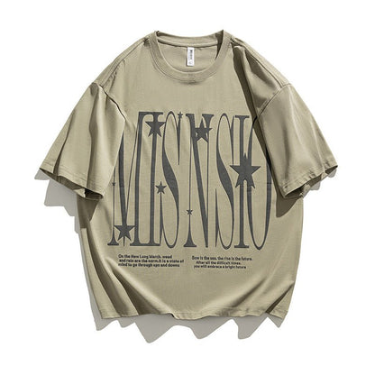 Cotton Round Neck Short Sleeve T-shirt Men - RALO COLLECTION STUDIO