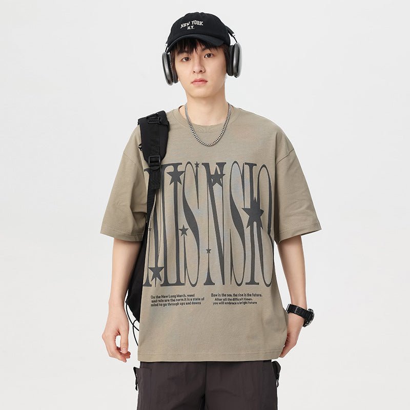 Cotton Round Neck Short Sleeve T-shirt Men - RALO COLLECTION STUDIO