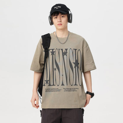 Cotton Round Neck Short Sleeve T-shirt Men - RALO COLLECTION STUDIO