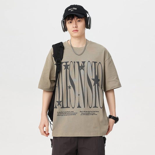 Cotton Round Neck Short Sleeve T-shirt Men - RALO COLLECTION STUDIO