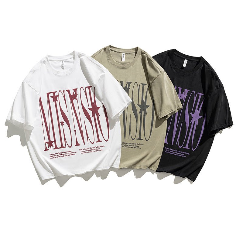 Cotton Round Neck Short Sleeve T-shirt Men - RALO COLLECTION STUDIO