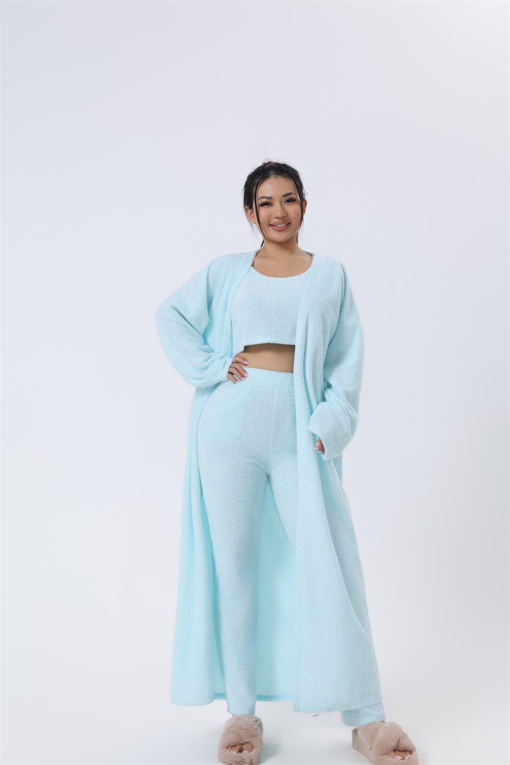 Ralo Cozy Luxe 3-Piece Pajama & Lounge Set for Women - RALO COLLECTION STUDIO