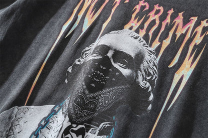 Dark Printed Short-sleeved T-shirt For Men - RALO COLLECTION STUDIO